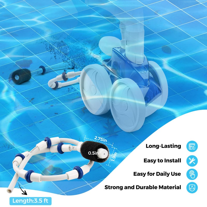 Funmit Automatic Pool Cleaner Sweep Hose Complete B5 B-5 Replacement for Zodiac Polaris 280 380 480 180 Pool Cleaner (1 Pack) - Image 4